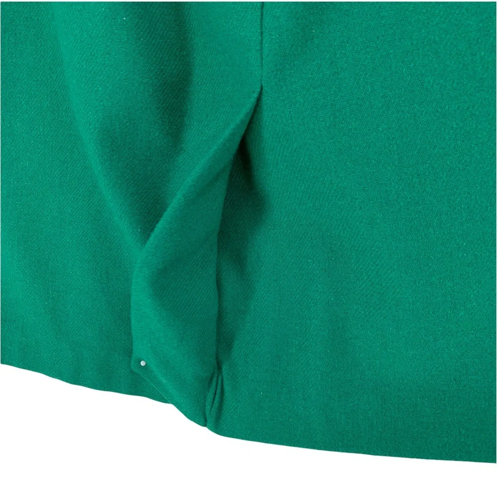 Vintage Kelly Green Wool Blend Pencil Skirt with Pockets made by TanJay Petites.